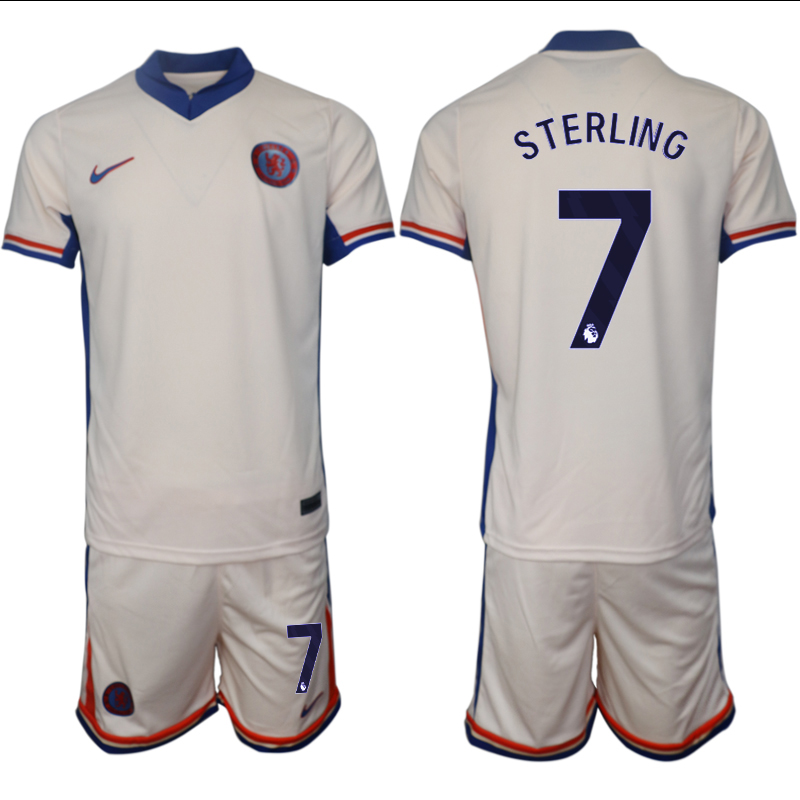 Men 2024-2025 Club Chelsea away Cream #7 Soccer Jersey